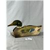 Image 1 : 1940's Johnson's FibreBoard Decoy w/ Original Wood Insert & Nails. Approx. 16" x 7 1/2"