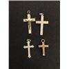 Image 1 : Lot of 4 Vintage Cross Pendants