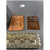 Image 2 : Nice Lot of Vintage Cowboy Décor! Wall Plaque,Book, Tray Etc