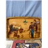 Image 2 : Really Nice Vintage Cowboy Lot. Canada Confederation Tray,etc