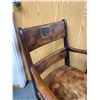 Image 2 : Antique Wooden Swivel Chair. NO SHIPPING