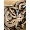 Image 2 : Box Lot of Old Horseshoes. No Shipping