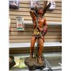 Image 1 : Large Chalkware Indian. Has Broken Foot. Sold AS IS. NO SHIPPING