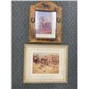 Image 2 : Lot of 4 Horse/ Cowboy Related Pictures 3 are Framed 1 in a Mat