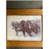 Image 2 : 2 Vintage Picture Frames 26 x 20 One w/ Horse Print