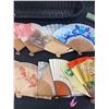Image 3 : Large Lot of 18 Beautiful Vintage Hand Fans.
