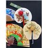 Image 4 : Large Lot of 18 Beautiful Vintage Hand Fans.