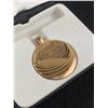 Image 1 : Amega AM Pendant, Gold tone Titanium Energie Pendant with Chain + Original Case