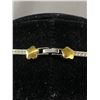 Image 3 : Original Silver Tone with Gold Overlay Flower Design Choker Necklace Excellent Condition. 16" Lorigi