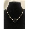 Image 2 : 2 Vintage Liquid Silver Choker Necklaces