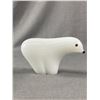 Image 2 : 2 Vintage Polar Bear Art Glass Figurines Tallest 4.5" Tall