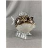 Image 1 : Murano Style Art Glass Koi Fish Brown & White