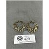 Image 1 : Pair of Vintage Sterling Silver Unique Design Dangle Earrings. Tested and Marked