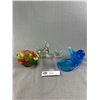 Image 1 : A Lot of 4 Art Glass Birds