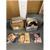 Image 1 : 2 Boxes of Vinatge Records (John Wayne, Kenny Rogers, etc)