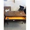 Image 2 : Vintage Wooden Desk with Drawer (NO SHIPPING)