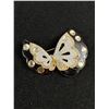 Image 1 : Vintage Hanae Mori Butterfy Brooch in Good Condition Some Tiny Stones Missing