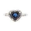 Image 2 : 2.66 ctw Sapphire And Diamond Ring - 18KT White Gold