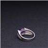 Image 3 : 18K White Gold & Amethyst Ring