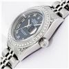 Image 5 : Rolex Quickset Blue Roman Dial Diamond Bezel Datejust Wristwatch 26MM