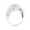 Image 4 : 1.15 ctw Tanzanite And Diamond Ring - 14KT White Gold
