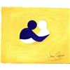 Image 1 : Jane SEYMOUR ORIGINAL: Kindness Campaign - Caring III. (yellow and purple)