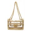 Image 6 : Chanel Vinyl Gold Lambskin Flap Maxi Shoulder Bag