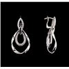Image 2 : 0.78 ctw Diamond Earrings - 14KT White Gold