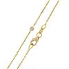Image 5 : 14K Yellow Gold .12 ctw 6 Bezel Station Round Diamond by the Yard Chain Necklace