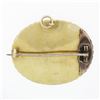 Image 3 : Antique Victorian 18k Gold Pearl & Black Enamel Oval Mourning Brooch Pin Pendant