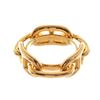 Image 1 : Hermes Gold Plated Metal Chaine D'ancre Scarf Ring