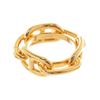Image 3 : Hermes Gold Plated Metal Chaine D'ancre Scarf Ring