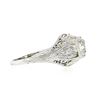 Image 5 : Antique Belle ï¿½poque Platinum 1.32 ctw European Diamond Filigree Engagement Ri