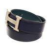 Image 5 : Hermes Blue Leather H Belt