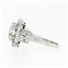 Image 6 : Antique Art Deco Platinum 1.74 ctw Euro Diamond Solitaire & Halo Engagement Ring