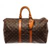 Image 2 : Louis Vuitton Brown Monogram Canvas Keepall Bandouliere 45 Travel Bag