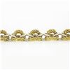 Image 5 : HEAVY 18k Yellow & White Gold 7" 18.6mm Wide 3D Infinity Knot Chain Bracelet
