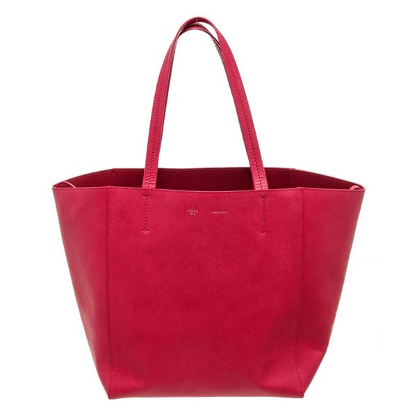 Celine Pink Leather Phantom Cabas Tote Bag