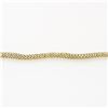 Image 4 : Italian 14k Gold 17.5" Wavy 3 Row Popcorn Link Necklace W/ Safety Clasp Latch