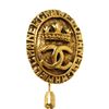 Image 3 : Chanel Gold-Plated Vintage CC Coin Medallion Brooch