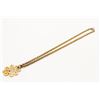 Image 3 : Chanel Vintage Gold-tone Metal CC Spring Flower Long Necklace