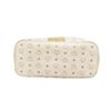 Image 4 : MCM White Leather Lion Visetos Shopper Bag