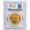 Image 2 : 1908 $20 No Motto Double Eagle Gold Coin PCGS MS63