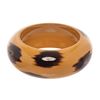 Image 3 : Hermes Light And Dark Brown Plastic Bangle