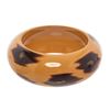 Image 4 : Hermes Light And Dark Brown Plastic Bangle