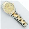 Image 6 : Rolex Mens Quickset 2T 14K Yellow Gold And Stainless Steel Champagne Index Datej