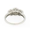 Image 6 : 14k White Gold F VS2 1.25 ctw Triple Cluster Round Brilliant Diamond Band Ring