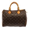 Image 1 : Louis Vuitton Brown Monogram Canvas Speedy 30 Satchel Bag