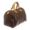 Image 3 : Louis Vuitton Brown Monogram Canvas Speedy 30 Satchel Bag