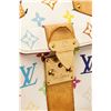 Image 5 : Louis Vuitton White Multicolor Monogram Leather Speedy 30 Satchel Bag